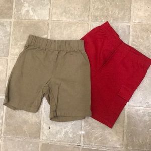 Cargo Shorts and Red Summer Shorts